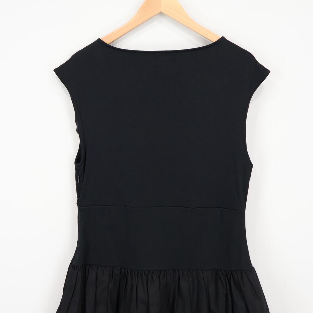 J.Crew Bubble Hem Mixy Mini Dress Black Size Large NWOT - Picture 7 of 8